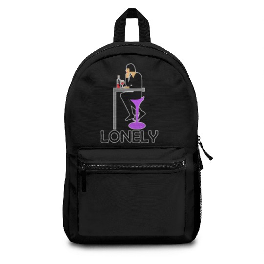 LONELY GIRL ALONE Backpacks