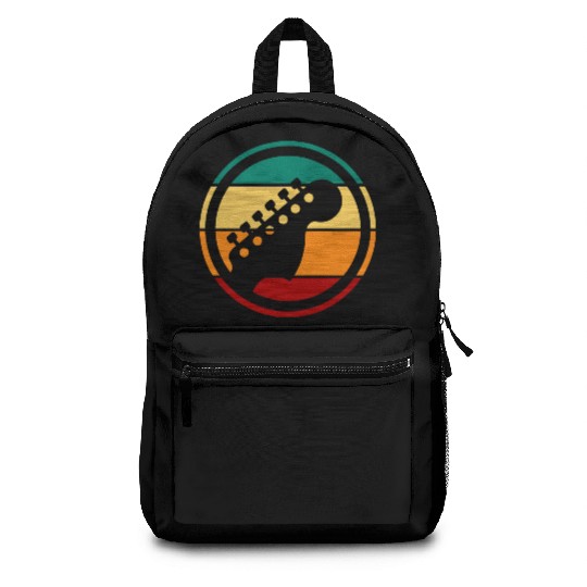 Retro Vintage Guitar Handle 80s Backpacks
