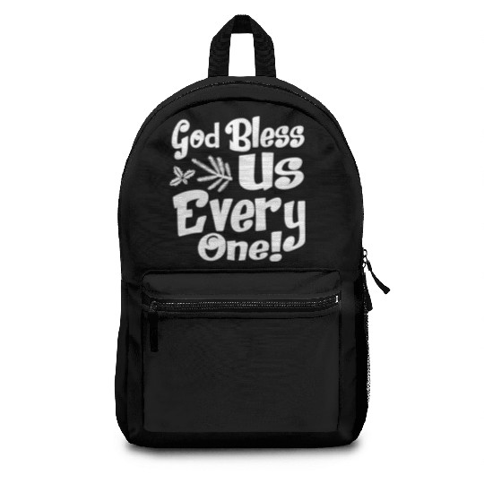 A Christmas Carol Charles Dickens God Bless Us Backpacks