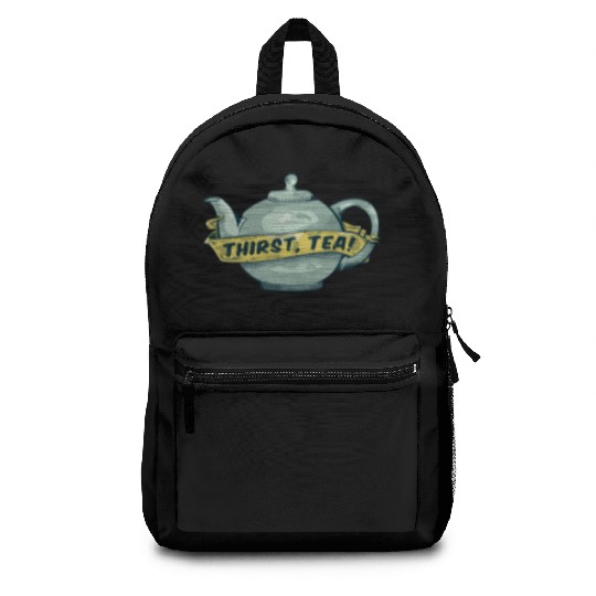 Green Teapot For Tea Lovers Backpacks