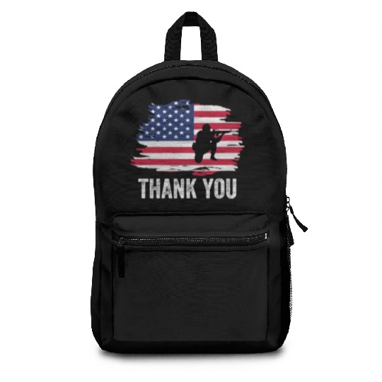 Thank You Us Flag Memorial Day Backpacks