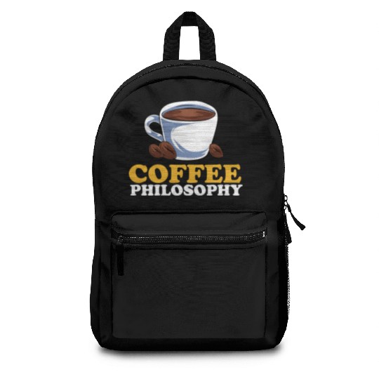 Coffee Philosophy Teacher Poetry Science Coffee Backpacks
