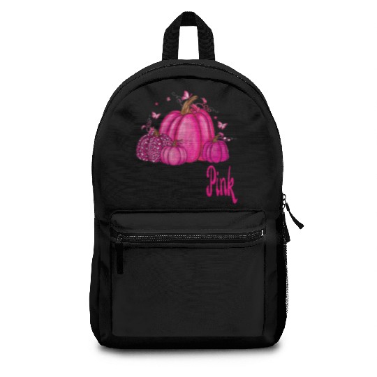 In October We Wear Pink Cancer Awareness Backpacks