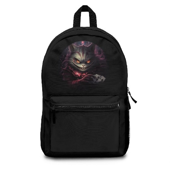 Cheshire Cat Playing Cards Backpacks