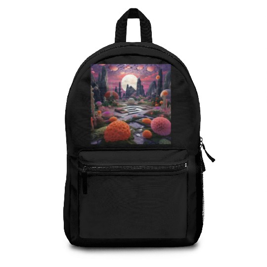 Visually Pleasing Moonlight Coral [Surreal Aesthet Backpacks