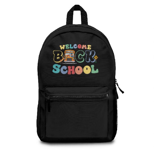 Welcome Back to School for Cute Funny School Bus Backpacks