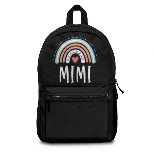 Mimi For Grandma Family Rainbow Backpacks