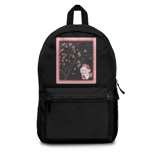 Cherry Blossom Backpacks, Kawaii Cat Cherry Blossom