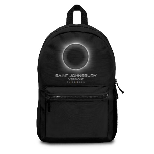 2024 Saint Johnsbury Vermont Eclipse Souvenir Backpacks