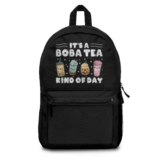 It´s A Boba Tea Kind Of Day Kawaii Bubble Tea Backpacks