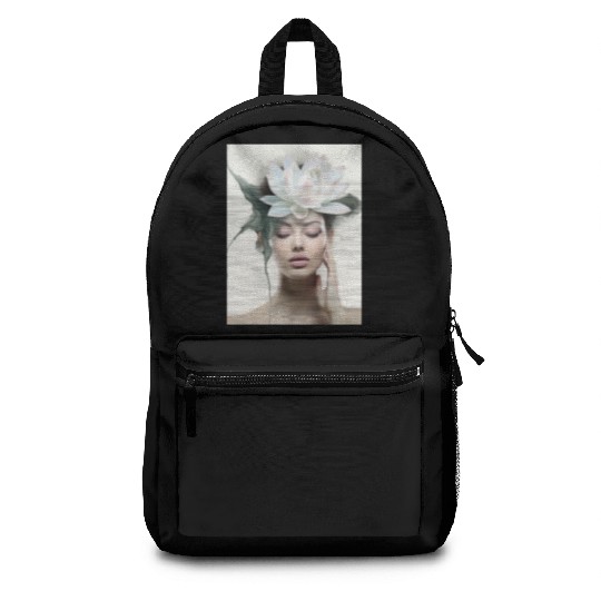 Lotus girl Backpacks