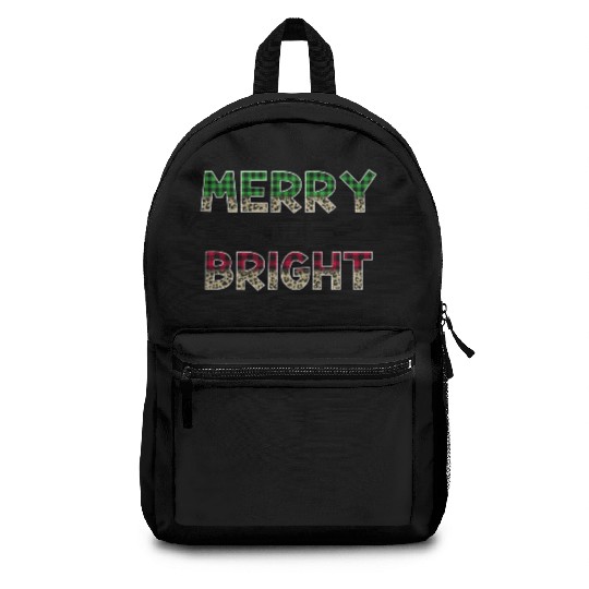 Merry and Bright Christmas Backpacks