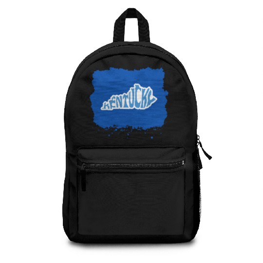 Kentucky Typography Sticker in State Shape Backpacks