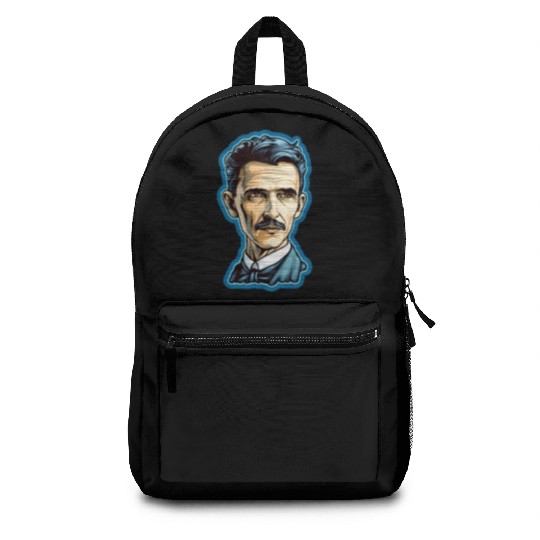 Nikola Tesla Physics Nerd Geek Backpacks