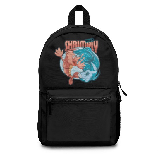shrimp and catfish Backpacks