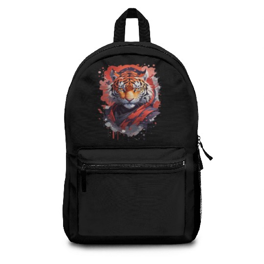 Ninja Tiger Print Backpacks