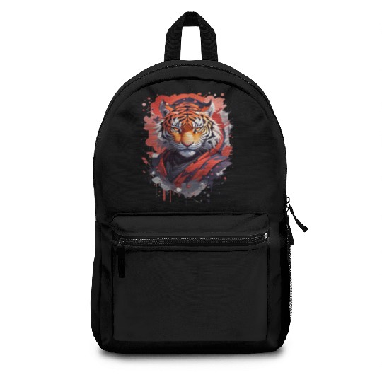 Ninja Tiger Print Backpacks