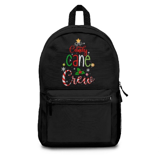 Candy Cane Crew Funny Christmas Candy Lover X Mas Backpacks