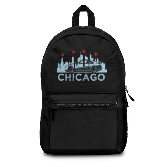 Chicago Skyline Race Car Backpacks
