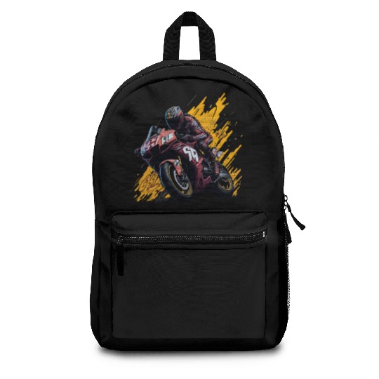 Street Art Racer: Graffiti-Charged MotoGP Thrills Backpacks