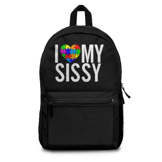 I Love My Sissy Backpacks