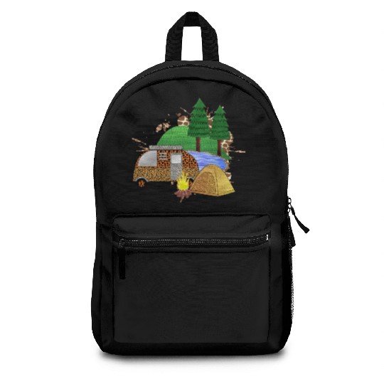 Camping car adventure mountain landscape journey Backpacks