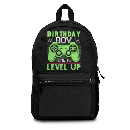 Timet O Level Up Gaming Quotes Backpacks
