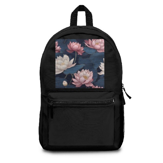 Serenity Blooms: Timeless Lotus Pattern Backpacks