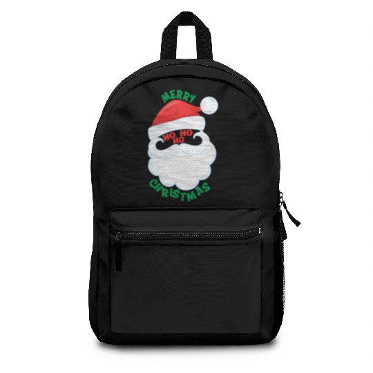Santa Ho Ho Ho Merry Christmas Cheer Love Santa Backpacks