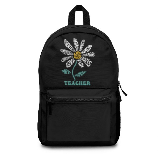 Life-is Good Teacher Humor Courage Openness Backpacks