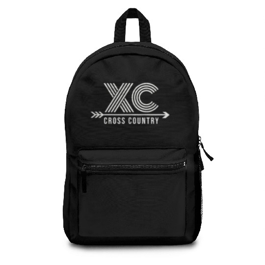 Cross Country Running XC Lines Arrow Gift Country Backpacks
