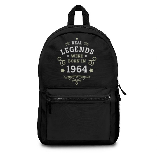60th Birthday Gift Real Legends were born in 1964 Backpacks