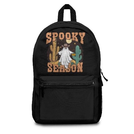 Spooky Season Western Ghost Halloween Backpacks