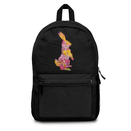 Happy Easter Rabbit Bunny Ears Eggs Hunter Backpacks