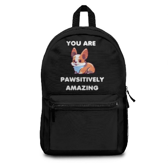 Motivational Corgi Positivity Backpacks