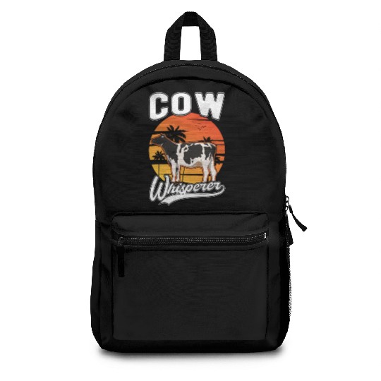 Cow Whisperer Farmer Cattle Breeder Cows Backpacks