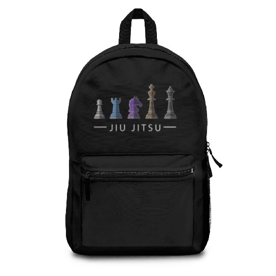 Bjj Brazilian Jiu Jitsu Chess Belt Fighter Mma Backpacks
