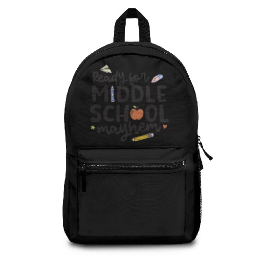 Middle School Mayhem - Funny Back to School Backpacks