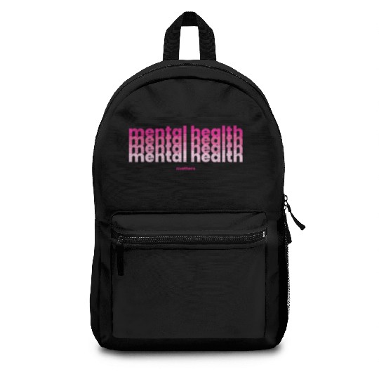 Mental Health Matters Poppins Barbiecore Pink Backpacks