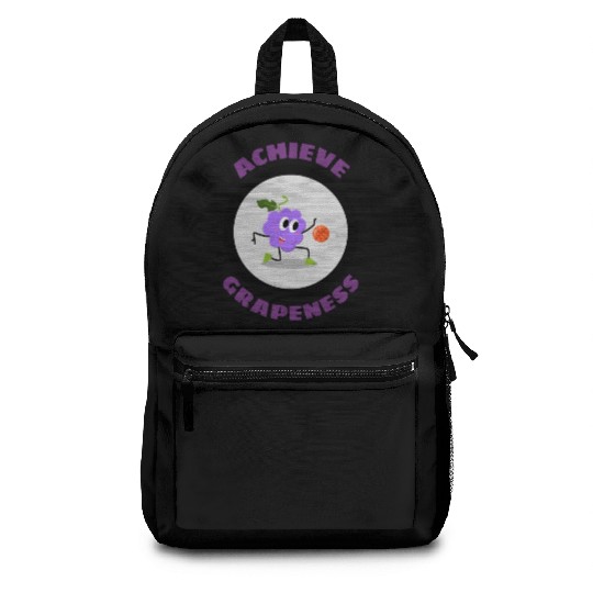 Achieve Grapeness Grape Pun Backpacks