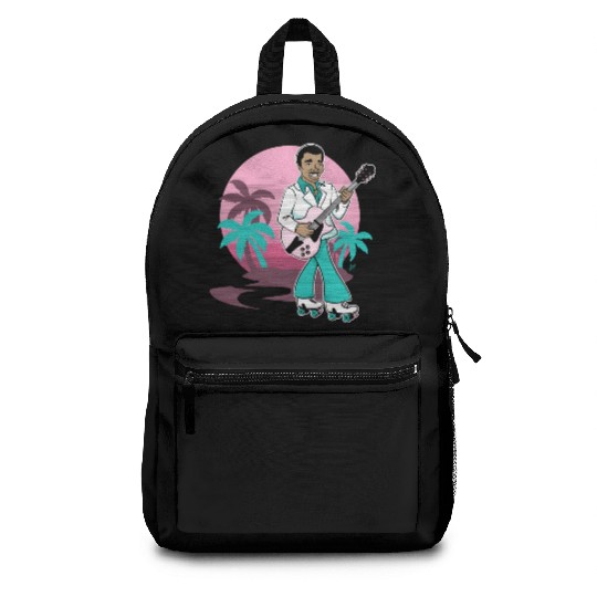 Breezin' on Wheels Retro Cartoon - Malibu Style Backpacks