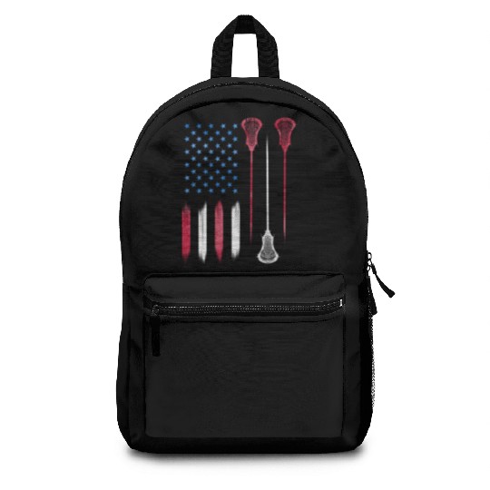 Us Flag Colors Lax Usa Lacrosse Backpacks