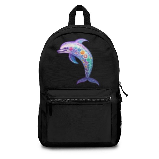 Kawaii Dolphin - Fantastical Ocean Dreams Backpacks