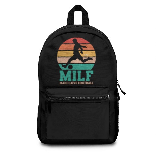 MILF Man i love Football / Soccer Backpacks