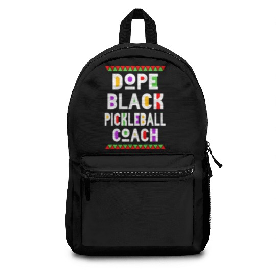 Dope Black Pickleball Coach Backpacks