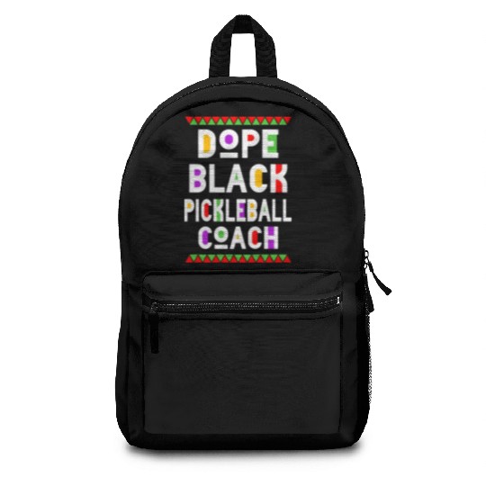 Dope Black Pickleball Coach Backpacks