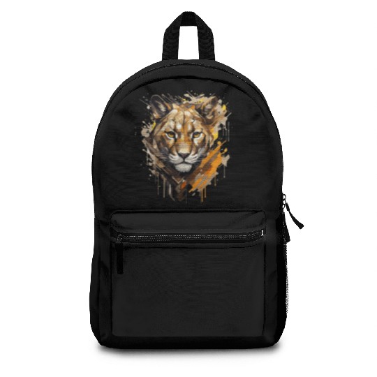 Graffiti Style Mountain Lion | Mountain Lion Lover Backpacks