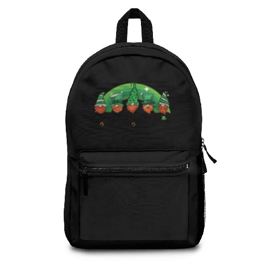 Saint Patrick s Day Horseshoe Clover Shamrock Backpacks