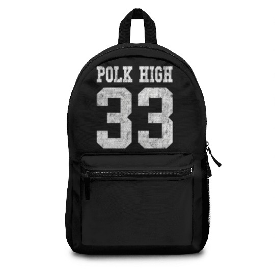 Polk High School Football Jersey 33 Aged Look Backpacks