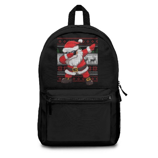 Dabbing Santa Funn Ugly Backpacks